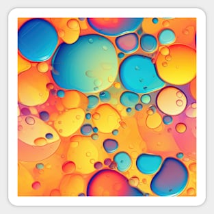 Abstract oil and water mix background Sticker